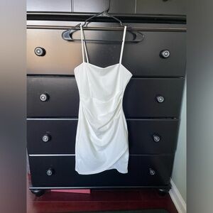 New White Windsor graduation dress